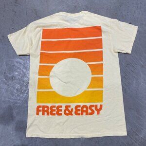 $58 NEW FREE & EASY RETRO SUNSET YELLOW TEE